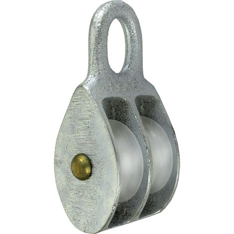 Connex, DY270526, Blocco diametro dellapuleggia doppia 9 x 40 mm, galvanizzato