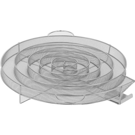 Générateur de fumée froide rond, grille de barbecue, plateau fumoir en acier inoxydable pour bacon et viande fumée (1/5)