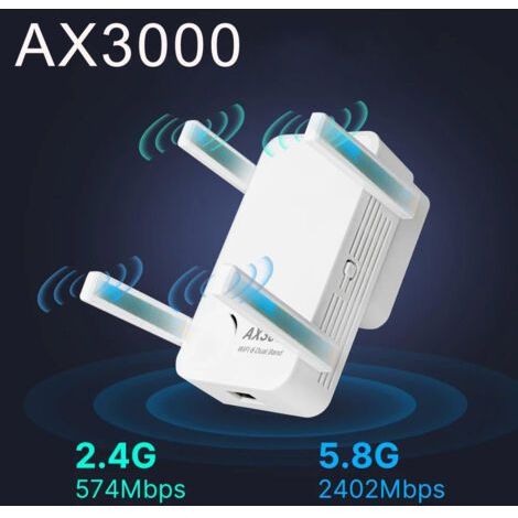 AX3000M Network Repeater Signal Amplifier for Office Home Wireless Wi-Fi Extender (1/4)