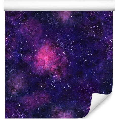 Papel pintado Purple Space Mists para salón y dormitorio, 50x1000 cm (1/5)