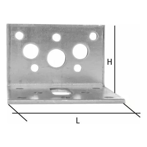 Equerre simple Waelbers - 60 - 60 - 2,5
