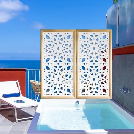 BOLERO - Moduli Decorativi in Legno e PVC - Colore: bianco - Misura: 47x94 cm (1/4)