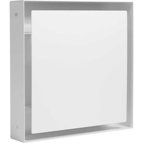Kermi x-well Zu-/Abluftdurchlass SEA303 quadratisch aus Metall, weiß, NW 125 - Y2403125007K