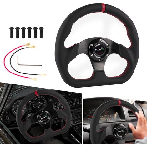 Volant de voiture en forme de D de 13 pouces, 320 mm, distributeur RASTP. (1/5)