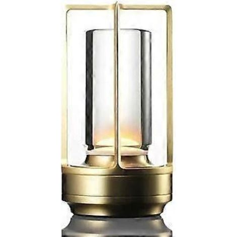 Lampe de chevet LED ACKERMAN pour chambre à coucher, avec protection oculaire Advanced Sense, couleur or (1/5)