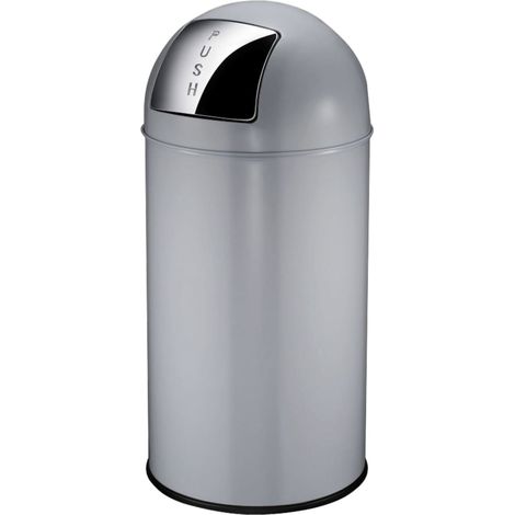 EKO, Poubelle à poussoir, acier, capacité 40 l, h x Ø 740 x (1/5)