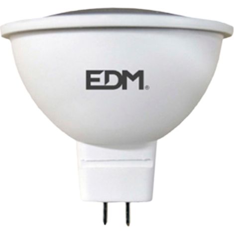 Bombilla dicroica led mr16 gu5.3 5w 12v 450lm 6400k luz fría ø5x5cm EDM (1/4)