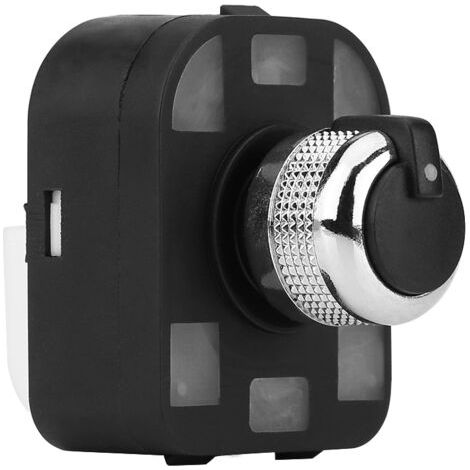Bouton de commande de rétroviseur intérieur chromé noir pour Audi A2, A3, A4, A6 4F0 959 565 (1/5)