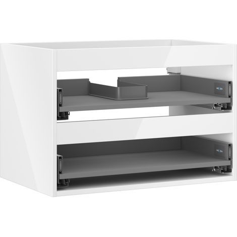 Mexen Box-A corps de meuble sous-lavabo 70 cm, 2 tiroirs, blanc brillant - 91AX0-0700-470-2-00 (1/5)