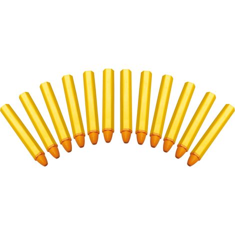 Marqueurs gras craie grasse jaune 12 pieces (1/2)
