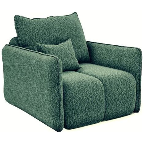 Sessel Designersessel MORGANO Stoff Abriamo Dunkelgrün (1/3)