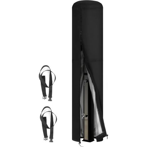 Housse de douche solaire imperméable de 229 x 67 cm pour douche extérieure de 37 litres, tissu Oxford 600D robuste avec sangles réglables et pour le camping, la randonnée, l'alpinisme (1/5)