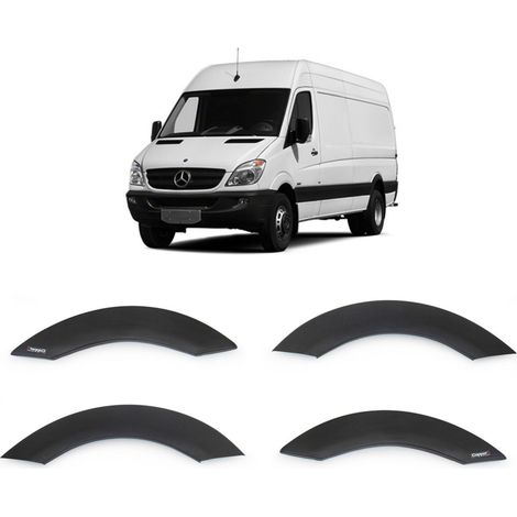 Protectores de pasos de rueda negros para Mercedes Sprinter de 2014 a 2018 (1/4)