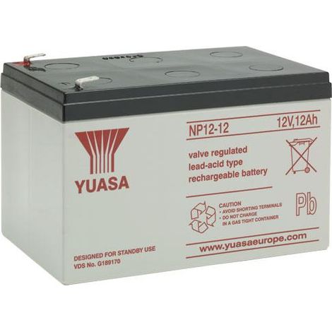 Yuasa Batteria ermetica al piombo 12V 12Ah - NP12-12