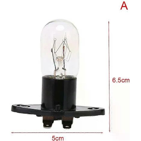 Ampoule de four à micro-ondes, culot A, 230 V, 20 W, avec douille. (1/5)