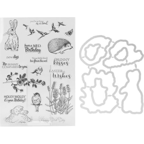 Einzigartiges Stempelset mit Stanzformen für DIY-Scrapbooking (1/5)