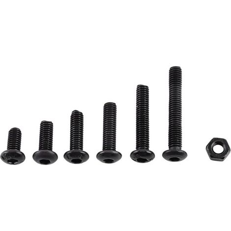 Zoternen Lot de 250 boulons et écrous hexagonaux M3 en acier allié, filetage complet, finition lisse, vis à tête hexagonale (tête bombée) (1/5)
