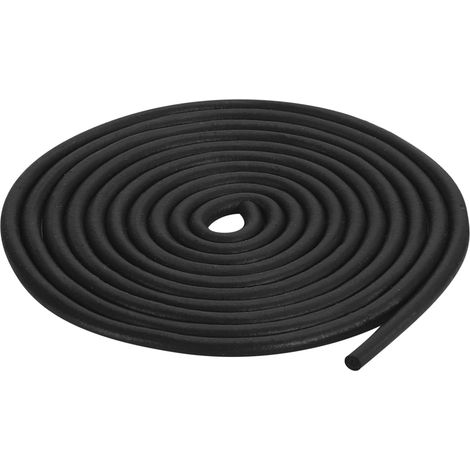 Bande d'Étanchéité en Mousse Caoutchouc, Diamètre de 5mm (13/64") et Longueur de 7 Mètres (22,96 Pieds) en Caoutchouc EPDM Rond pour Joints DIY Tampons Tubes en Mousse (1/5)