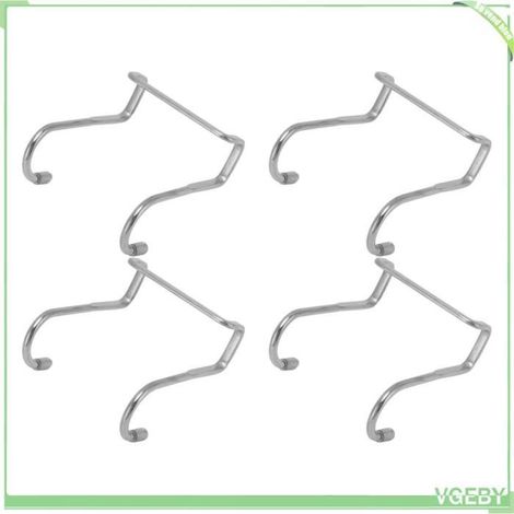 Crochet de porte double - FAFEICY - Lot de 4 - Acier inoxydable - Multifonction - Installation facile (1/5)