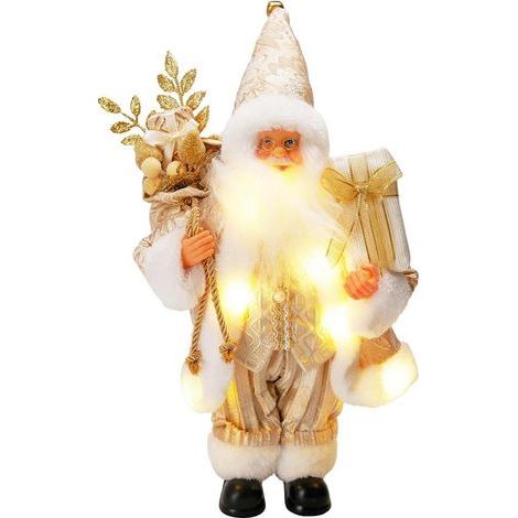 Weihnachtsfigur christmas decoration Kostüm golden 30 cm