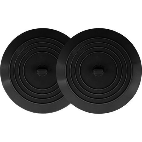 Bouchon de vidange de baignoire (2 unités), bouchon de douche en silicone de 15 cm, attrape-cheveux, accessoire de salle de bain universel. (1/4)