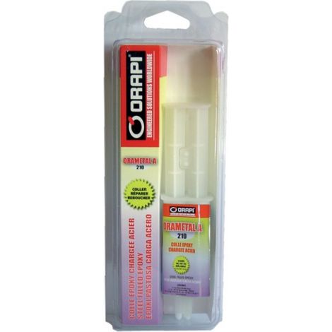ORAPI - Colle epoxy acier orametal A seringue - 210 - Ce produit de marque TOPCAR est neuf.