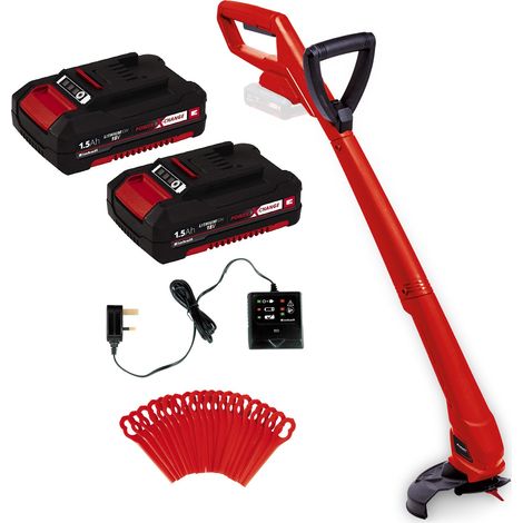 Einhell 18v Cordless Strimmer Lawn Line Trimmer 24cm GC-CT 18/24 Li P 2x Battery (1/5)