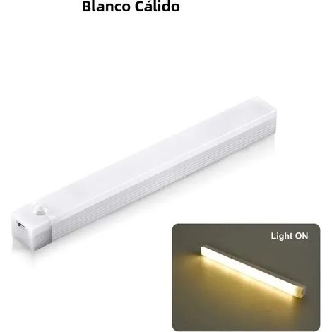 (Lumière chaude de 30 cm) Veilleuse LED rechargeable avec détecteur de présence, bande lumineuse sans fil à détecteur de mouvement. (1/5)
