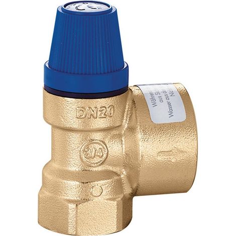 Soupapes de sécurité à membrane Caleffi pour eau potable 1/2" x 3/4" 4 bar