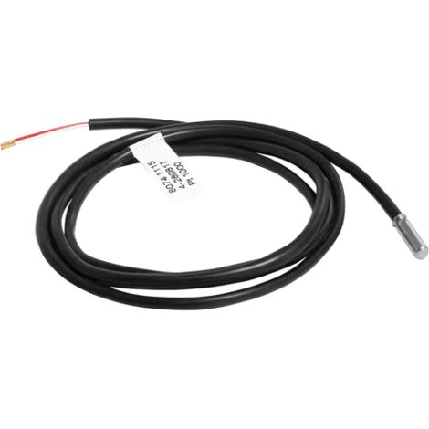 Sonde Pt1000 Ø mm L 45 mm, L câble 2.5 m Caleffi 161006 Noir