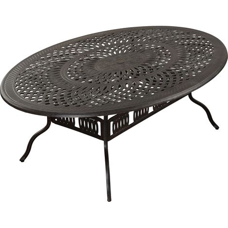 Inko Gartentisch Terrassentisch Esstisch Alu-Guss bronze Form/Größe nach Wahl