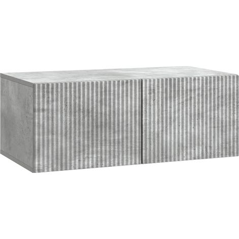 vidaXL Mobile Porta TV da Muro Grigio Cemento 78,5 x 41 x 30 cm