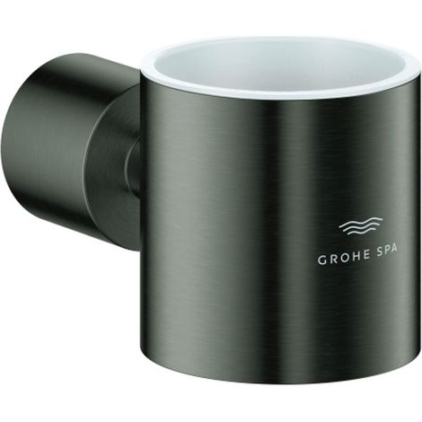 GROHE Soporte de vidrio Atrio 40884 hard graphite cepillado, 40884AL0