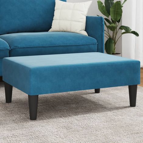vidaXL Footstool Blue 77x55x31 cm Velvet (1/5)
