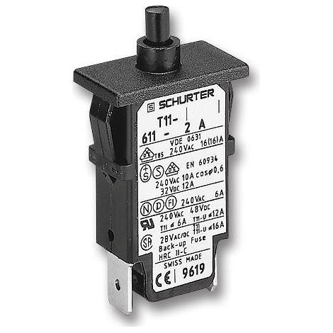 Interruttore termico Magneto 240vac 48vdc 4a Spst T11-611-4a