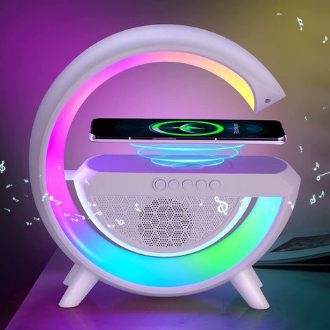 G-Ambient LED-Nachtlicht mit stimmungsvoller Beleuchtung, wiederaufladbarem Bluetooth-Lautsprecher, ideale Nachttischlampe für Kinder. Perfektes Geschenk für Kinder. (1/5)