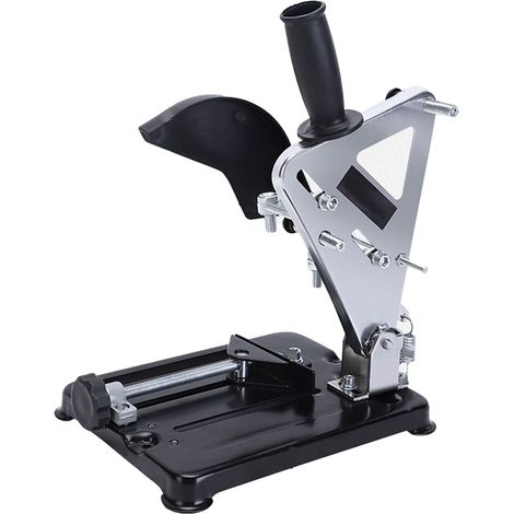 Support fixe en fer pour meuleuse d'angle, fixation stable et précise, compatible avec les meuleuses d'angle de 100 et 125 mm. (1/5)
