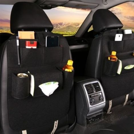 Trade Shop - Bolsillo De Almacenamiento Organizador De Asiento Para Coche Suv Campervan Viaje -
