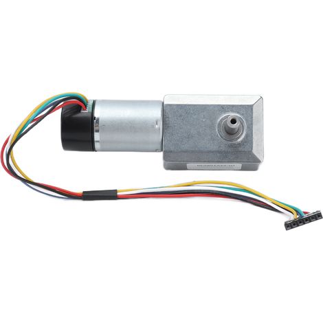 JGY-370 24V Schneckengetriebemotor mit Encoder, zwei 14-mm-Abtriebswellen, bidirektionales elektrisches Getriebe für Automatisierung und DIY-Projekte (1/5)