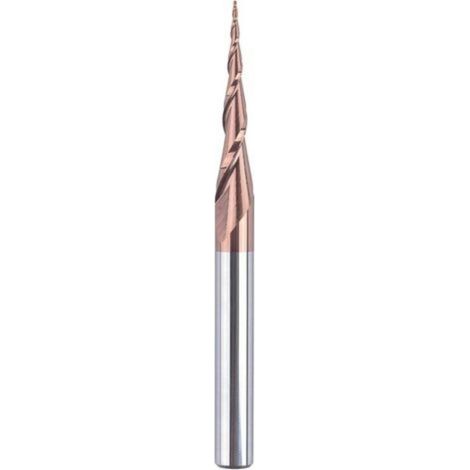 Fraise Conique en Carbure de Tungstène 6mm - Défonceuse avec Revêtement HSi 5,2 Degrés pour la Sculpture 2D et 3D dans le Travail du Bois (1/5)