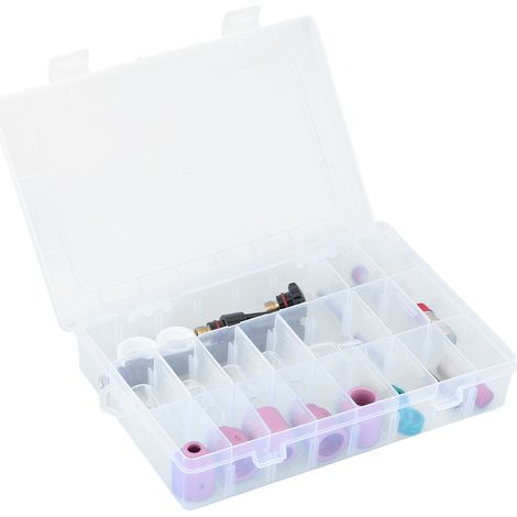 Jeu de 31 pièces Buse céramique pour soudure TIG, Lentille à gaz et Embout de torche avec Coupelle en verre, Compatible WP-17/18/26 (1/5)