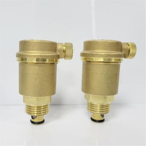 Purgeur Automatique - Laiton DN15 1/2 Pouces - Pour Chauffe-Eau Solaire et Systèmes Hydrauliques - Lot de 2 (1/5)