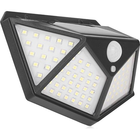 Lampe solaire avec détecteur de crépuscule et de mouvement 50W (projecteur 100 LED) (100) (1/5)