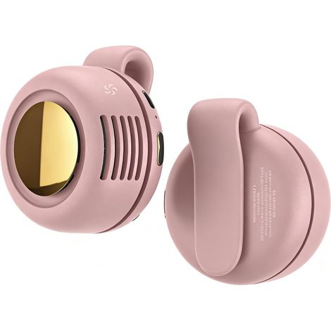 Ventilador Portátil sin Aspas con Clip, 3 Velocidades, Recargable USB-C, Silencioso y Cableado – Ideal para Oficina, Viajes y Aire Libre (1/5)