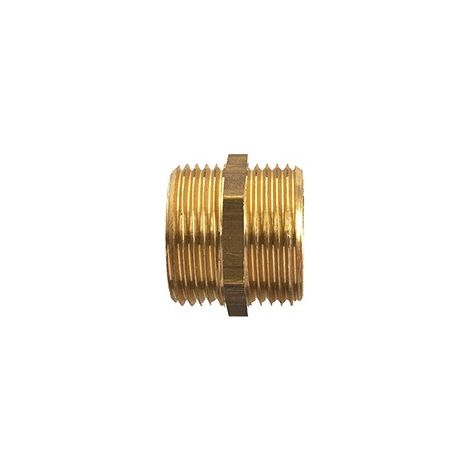 Dumont - Mamelon mâle mâle égal 280 laiton 1/8 - D04000B (1/2)