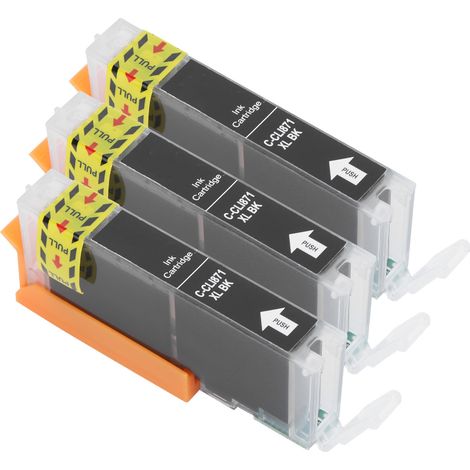 Compatible avec les cartouches d'encre Canon CLI871, imprimantes MG5780, TS6080 et TS5080, cartouches d'encre noire. (1/5)