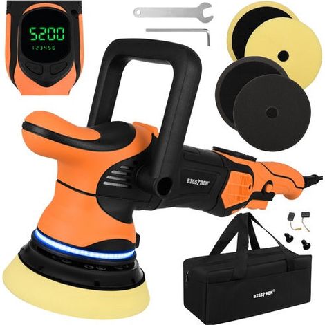 1000w dual action car polisher 125mm led display 227458846 (1/5)