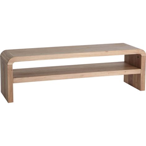 Meuble tv style nordique en bois d'acacia clair démontable - Bois d'acacia clair naturel (1/5)