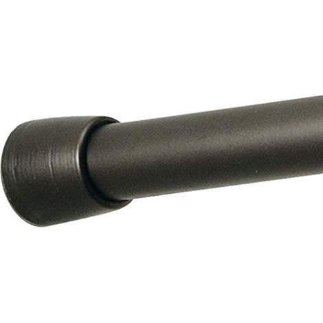 iDesign Asta doccia per tende (66-107 cm), Asta telescopica doccia corta e regolabile, Asta tenda doccia robusta in metallo resistente, bronzo (1/3)