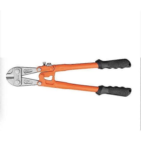 Coupe-boulons 14 pouces - Lame robuste en acier forgé T8 pour couper les fils d'acier, les grillages, les barres métalliques, les vis, les cadenas et les petits cadenas - Outil ergonomique (1/2)